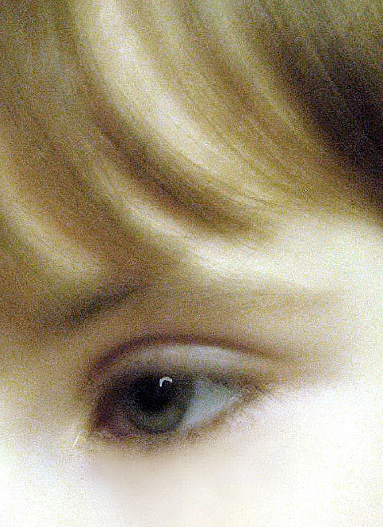detail of artwork of the child's eye