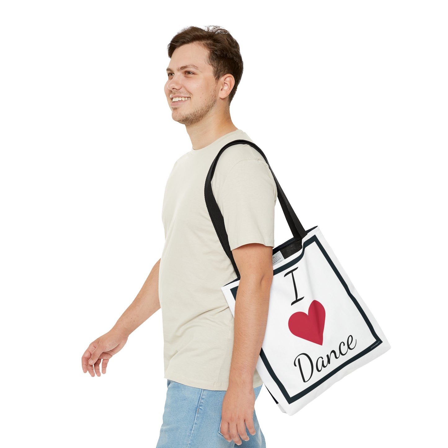 dancer holding a dance bag