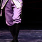 detail of purple male costume