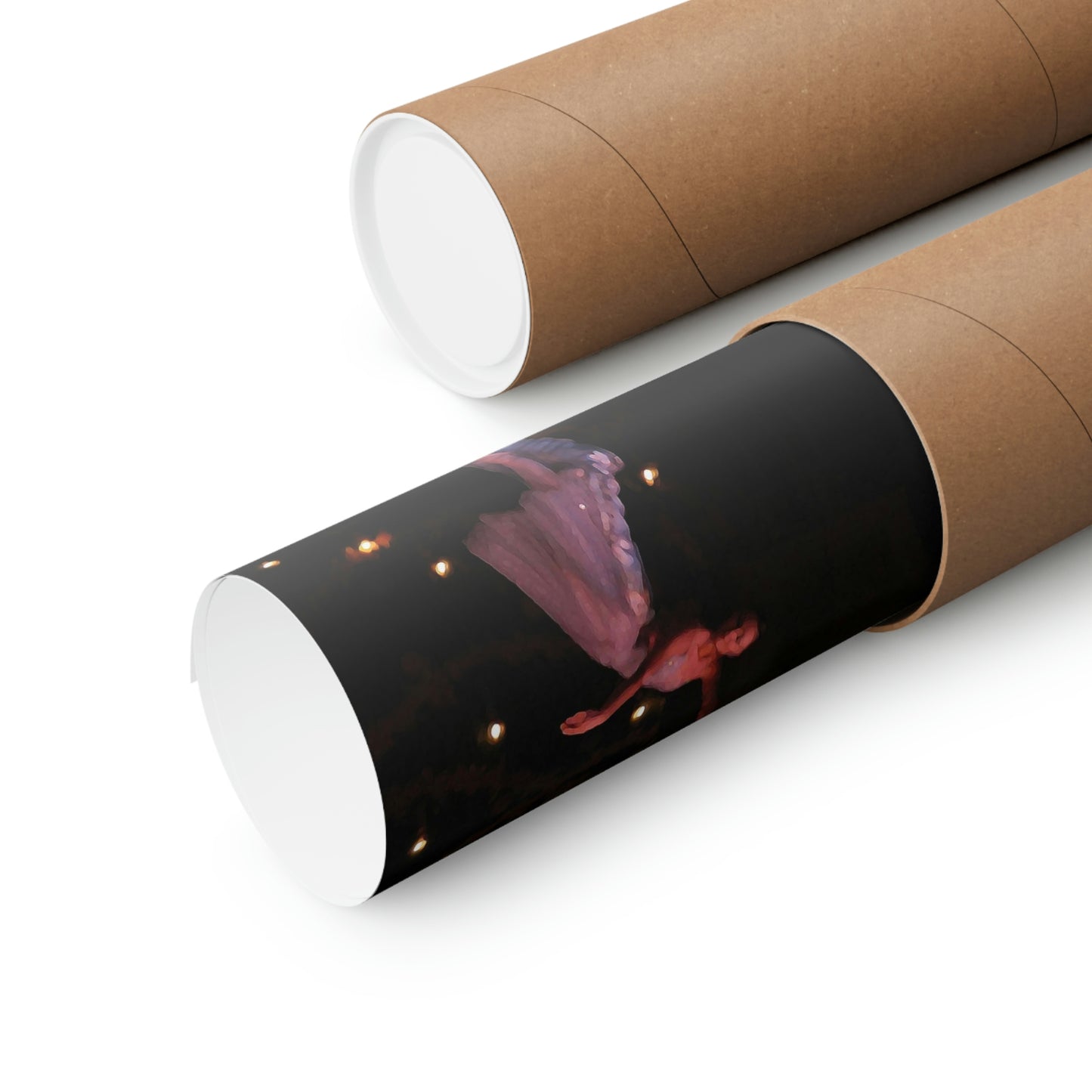 poster in a cardboard tube