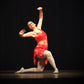 Modern Dance Female Dancer in Red Costume