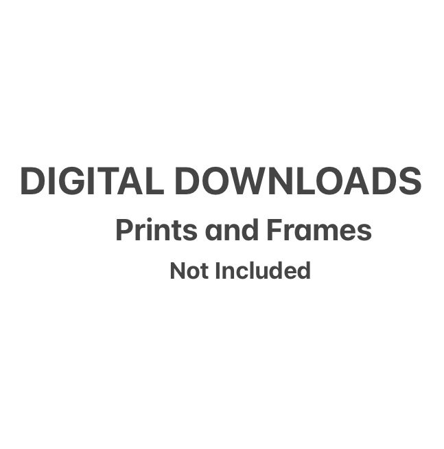 Digital Downloads prints and frames not included