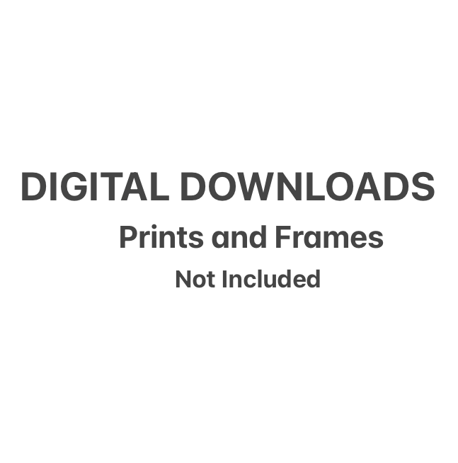 Digital Downloads Prints and Frames not included