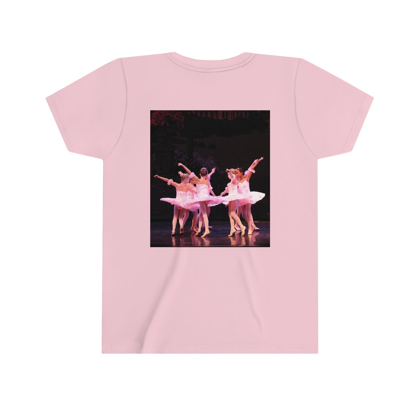 light pink tee shirt back view